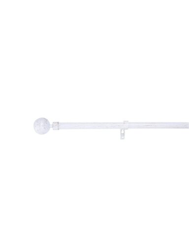 Karnizų komplektas teleskopinis, viengubas, D19, 120-210 cm