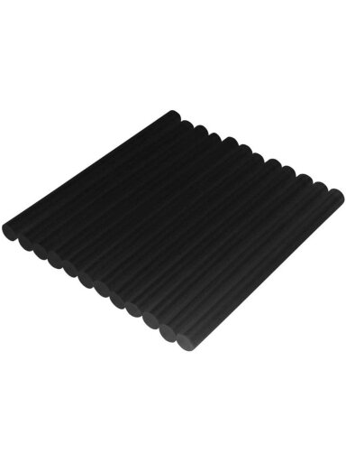Karštų klijų lazdelės 11.2x250mm, 12 vnt. Topex | juodos