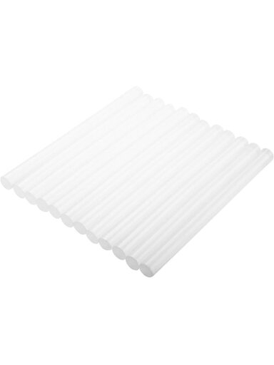 Karštų klijų lazdelės 11.2x250mm bespalvės 12 vnt Topex
