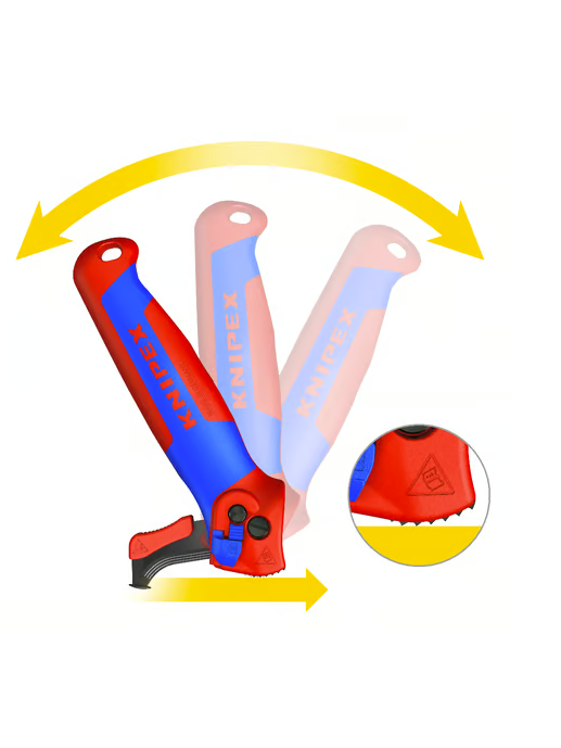 Kabelio nuėmimo peilis su reketo funkcija, Knipex 2 Kabelio nuėmimo peilis su reketo funkcija, Knipex 2