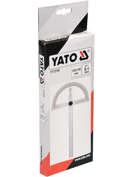 Kampo matuoklis / matlankis su liniuote 150x120 mm Yato 1
