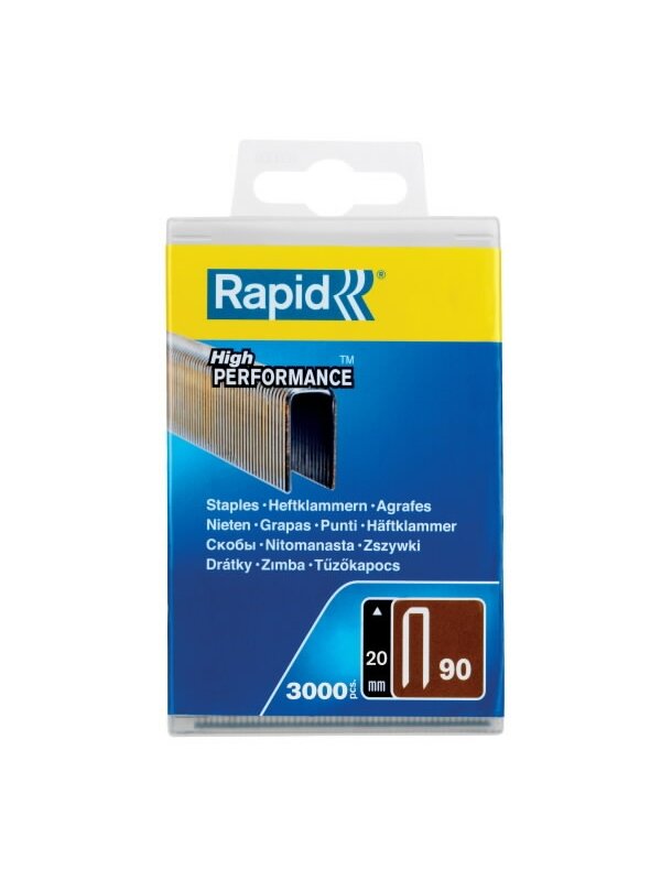 Kabės 90/20 3000vnt, plastikinėje dėžutėje, Rapid 2 Kabės 90/20 3000vnt, plastikinėje dėžutėje, Rapid 2