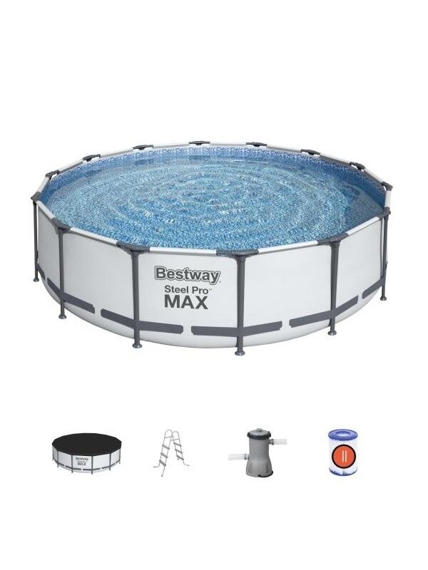 Karkasinis baseinas Bestway 56950 Steel Pro Max Set 427x107 cm