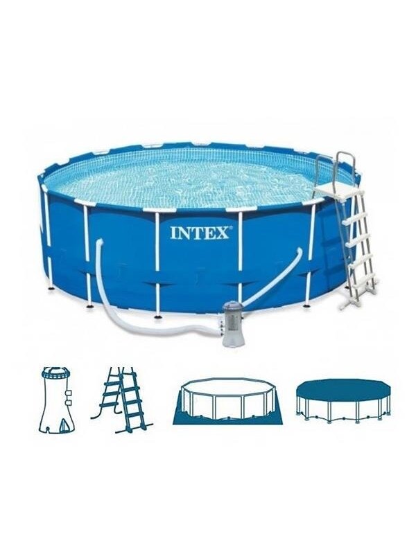 Karkasinis baseinas Intex, 457 x 457 x 122 cm 2 Karkasinis baseinas Intex, 457 x 457 x 122 cm 2