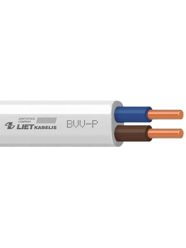 Kabelis BVV-P, 2 x 1,5 mm², 200m