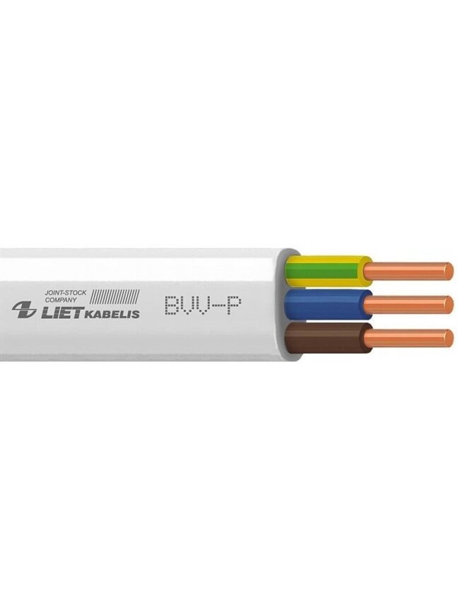 Kabelis BVV-P, 3 x 1,5 mm² Kabelis BVV-P, 3 x 1,5 mm²