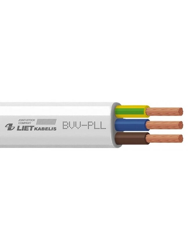 Kabelis BVV-PLL, 3 x 1 mm², 100m Kabelis BVV-PLL, 3 x 1 mm², 100m