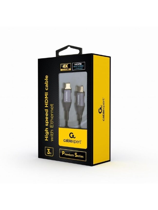 Kabelis GEMBIRD HDMI M, HDMI M, 3m, pilkas CCBP-HDMI-3M 2