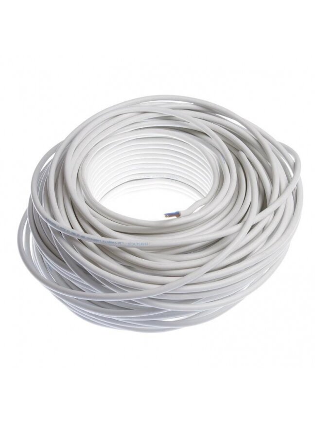 Kabelis LIETKABELIS, KH05VV-U/NYM, 4 × 2,5 mm², baltas, 100m Kabelis LIETKABELIS, KH05VV-U/NYM, 4 × 2,5 mm², baltas, 100m