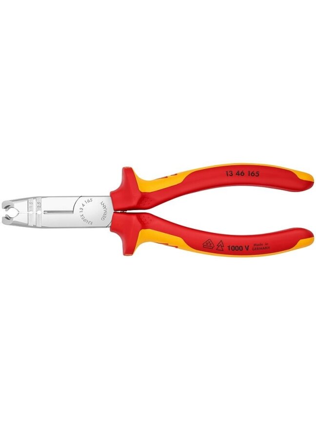 Kabelių nužievinimo replės D8-13mm + 1,5/2,5mm3 VDE, Knipex Kabelių nužievinimo replės D8-13mm + 1,5/2,5mm3 VDE, Knipex