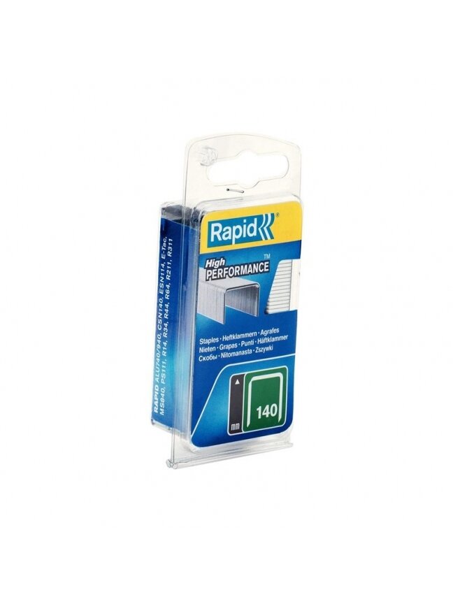 Kabės Rapid 40109513, 10.6x6 mm, tipas 140, 970 vnt. Kabės Rapid 40109513, 10.6x6 mm, tipas 140, 970 vnt.