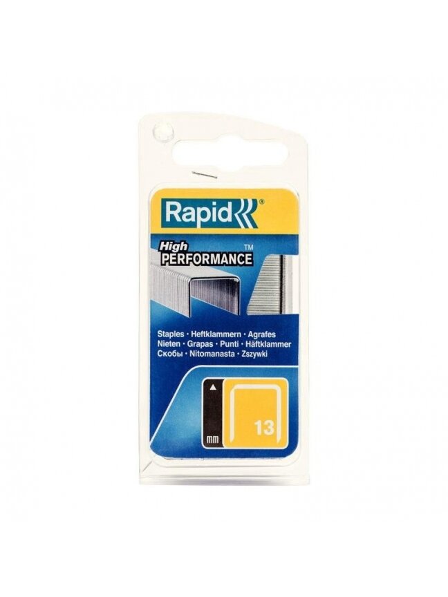 Kabės Rapid 40109518, 10.6x4 mm, tipas 13, 1650 vnt. Kabės Rapid 40109518, 10.6x4 mm, tipas 13, 1650 vnt.