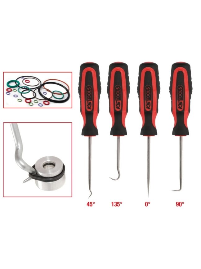 Kablių ir smaigių komplektas 4-vnt, KS Tools 2