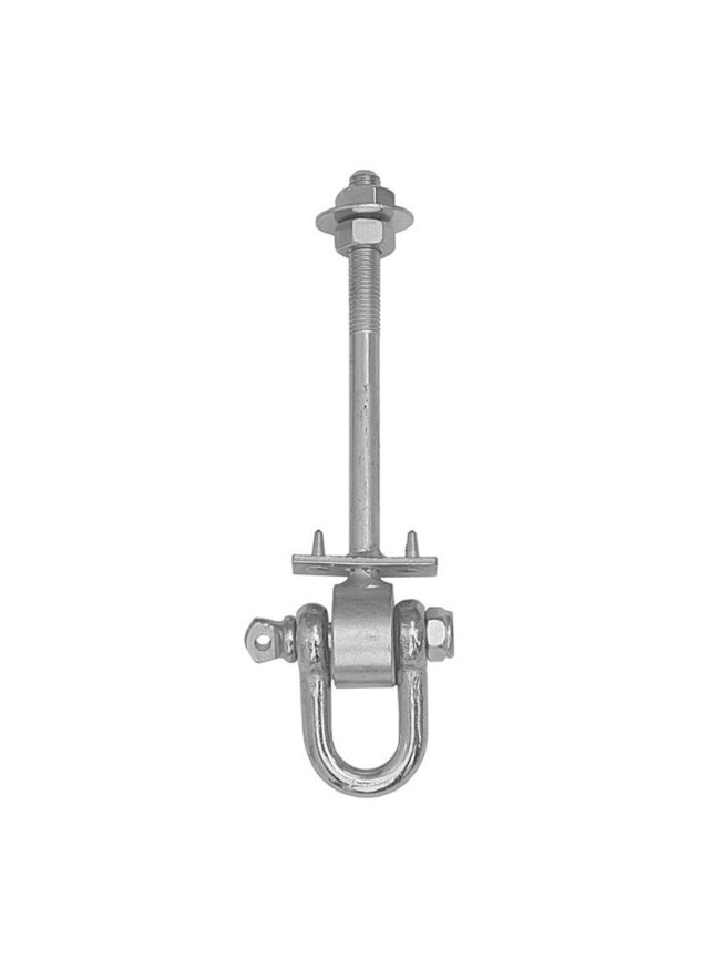 Kabliukas Domax MHD120 8855, pilka, 120 mm x 12 mm