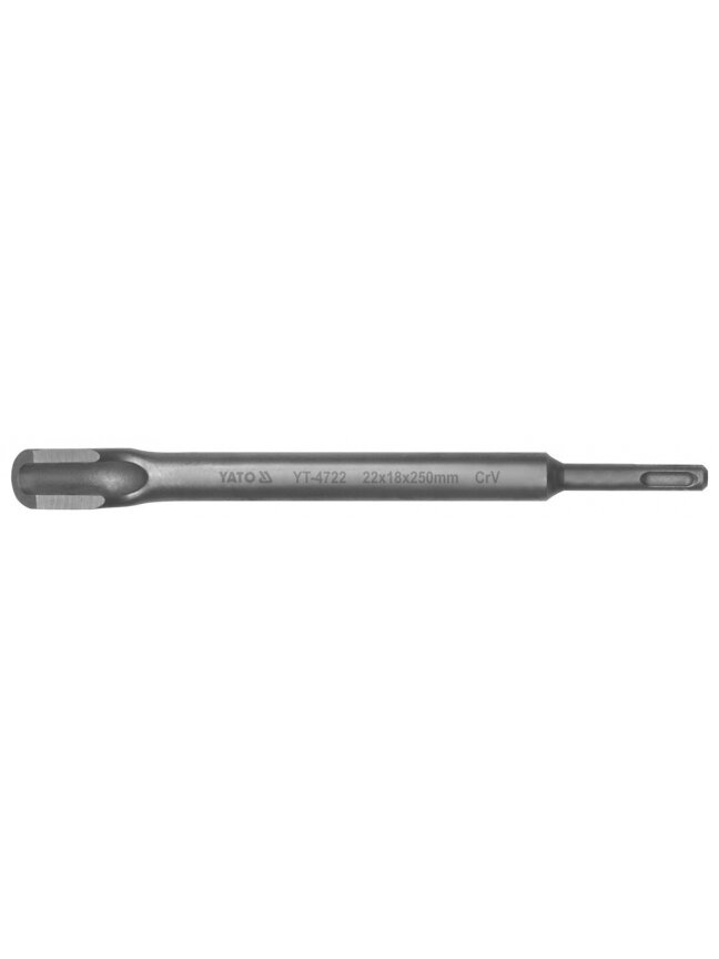 Kaltas perforatoriui lenktas SDS+ CrV 22x18x250mm Yato Kaltas perforatoriui lenktas SDS+ CrV 22x18x250mm Yato
