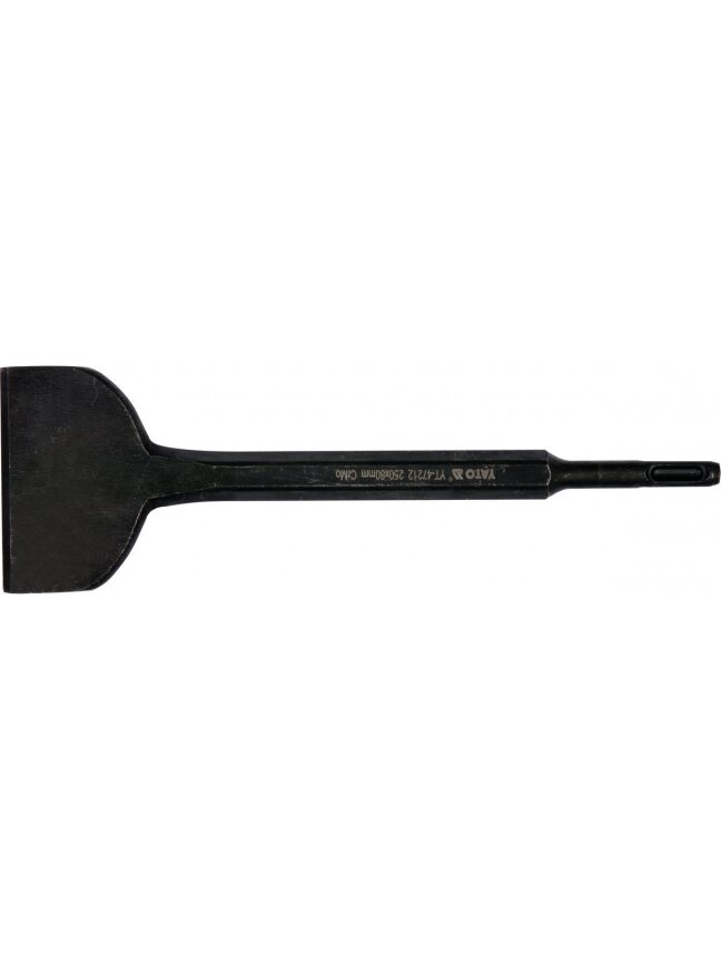 Kaltas perforatoriui plokščias SDS+, glazūrai ir tinkui, CrMo 80 mm Yato Kaltas perforatoriui plokščias SDS+, glazūrai ir tinkui, CrMo 80 mm Yato