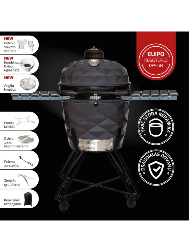 KAMADOCLUB PRO 2 PREMIUM+ KEPSNINĖ, PILKA KAMADOCLUB PRO 2 PREMIUM+ KEPSNINĖ, PILKA