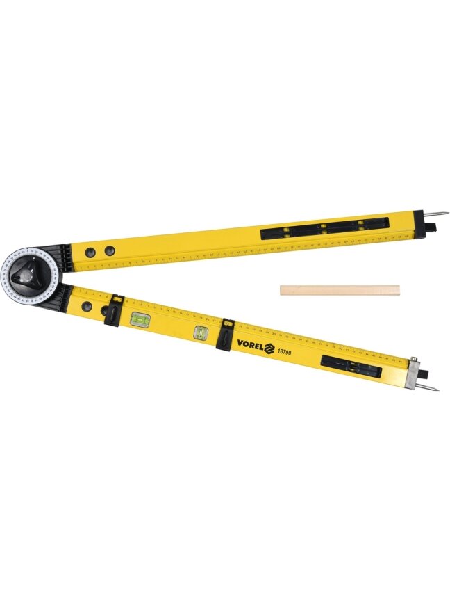 Kampamatis statybinis su skriestuvo funkcija 50 cm VOREL (18790) 1 Kampamatis statybinis su skriestuvo funkcija 50 cm VOREL (18790) 1