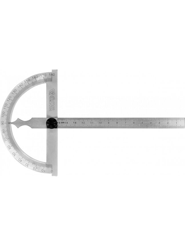 Kampo matuoklis / matlankis su liniuote 150x120 mm Yato