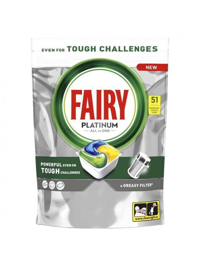 KAPSULĖS INDA FAIRY PLATINUM LEMON 51VNT 1