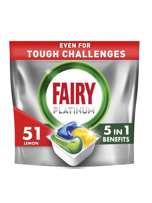 KAPSULĖS INDA FAIRY PLATINUM LEMON 51VNT