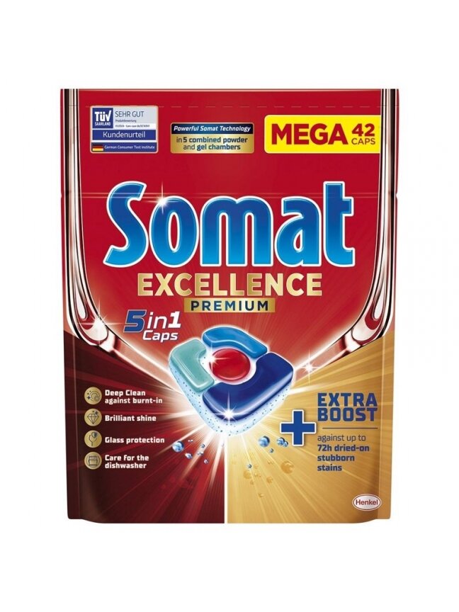 KAPSULĖS INDAPLOVIŲ SOMAT PREMIUM 42VNT KAPSULĖS INDAPLOVIŲ SOMAT PREMIUM 42VNT