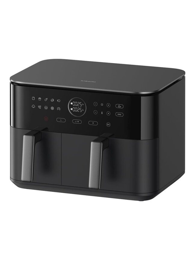 Karšto oro gruzdintuvė Xiaomi Dual Zone, juoda, 2700 W, 10 l 2