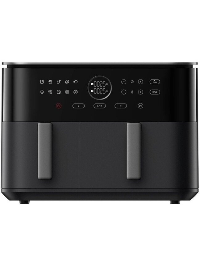 Karšto oro gruzdintuvė Xiaomi Dual Zone, juoda, 2700 W, 10 l