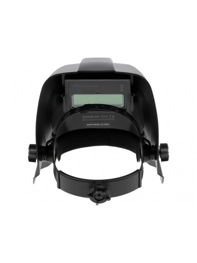 Kaukė suvirintojo su automatiškai tamsėjančiu (TRUE COLOR) filtru CE 90x35mm Sthor 4 Kaukė suvirintojo su automatiškai tamsėjančiu (TRUE COLOR) filtru CE 90x35mm Sthor 4