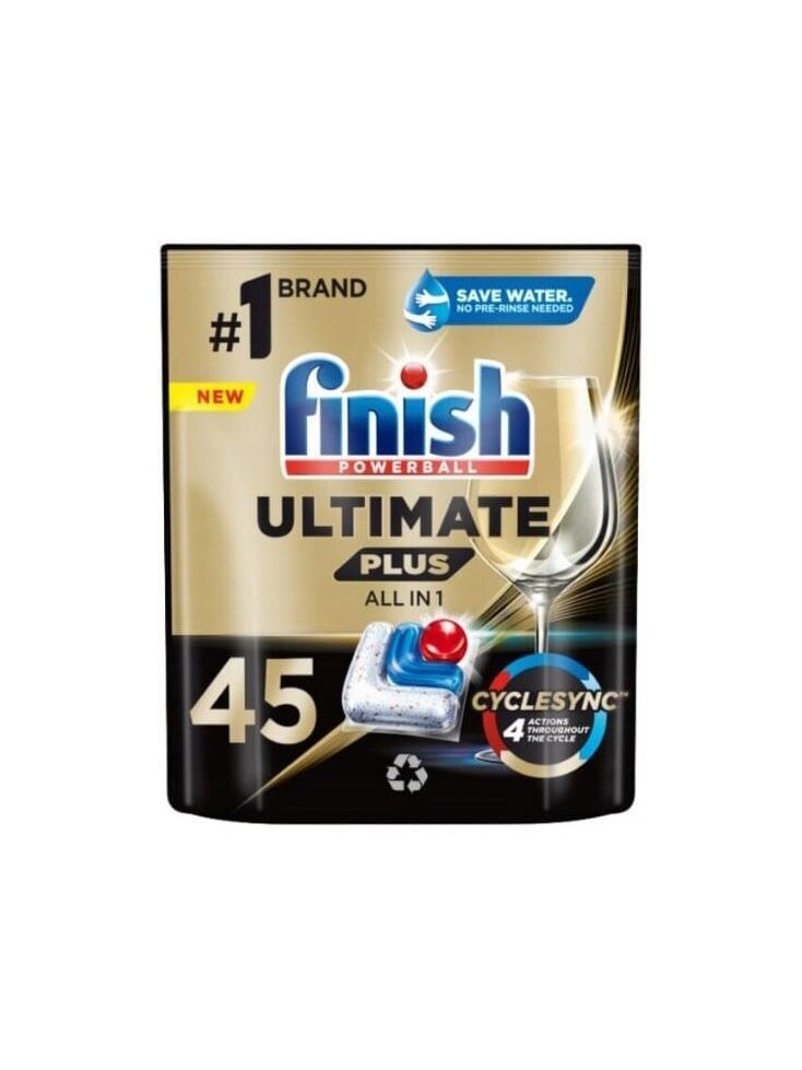 KAPS INDAPLOVIŲ FINISH ULTIM PLUS 45VNT