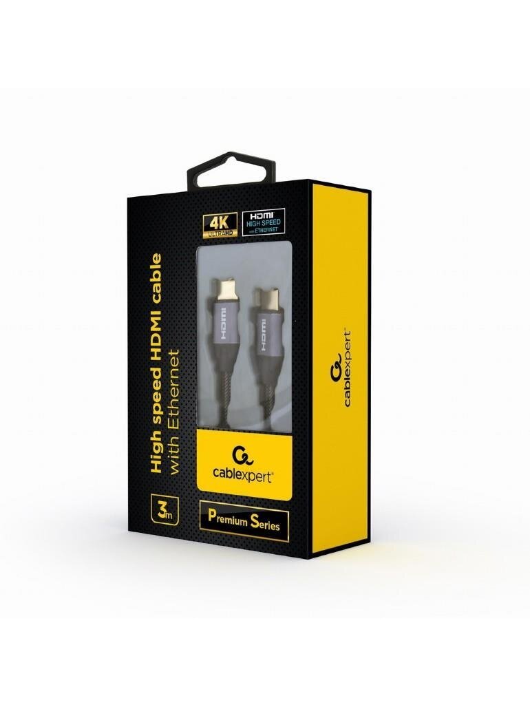 Kabelis GEMBIRD HDMI M, HDMI M, 3m, pilkas CCBP-HDMI-3M 2