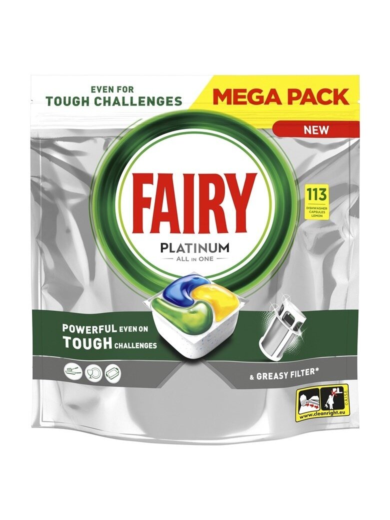 KAPSULĖS IND FAIRY PLATINUM LEMON 113VNT KAPSULĖS IND FAIRY PLATINUM LEMON 113VNT