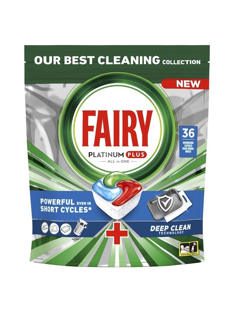 KAPSULĖS IND FAIRY PLATPLUS DCLEAN 36VNT KAPSULĖS IND FAIRY PLATPLUS DCLEAN 36VNT