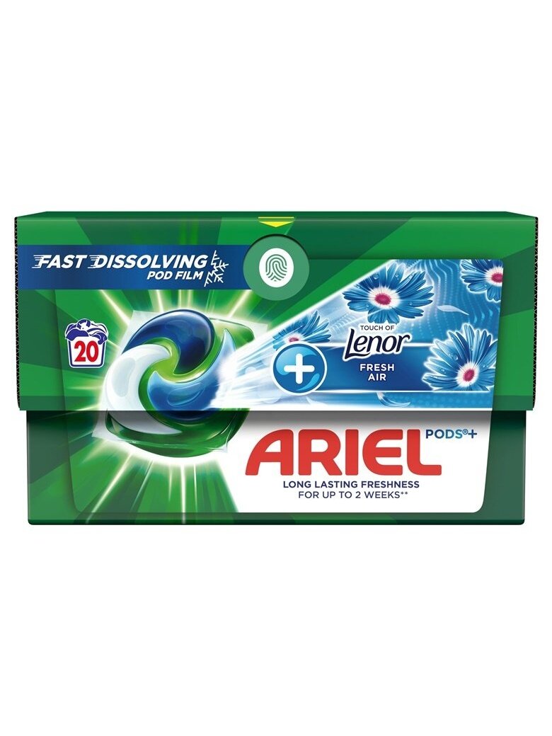 KAPSULĖS SKALBIMO ARIEL FRESH AIR 20VNT 1