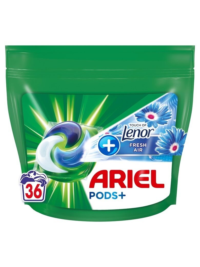 KAPSULĖS SKALBIMO ARIEL FRESH AIR 36VNT KAPSULĖS SKALBIMO ARIEL FRESH AIR 36VNT