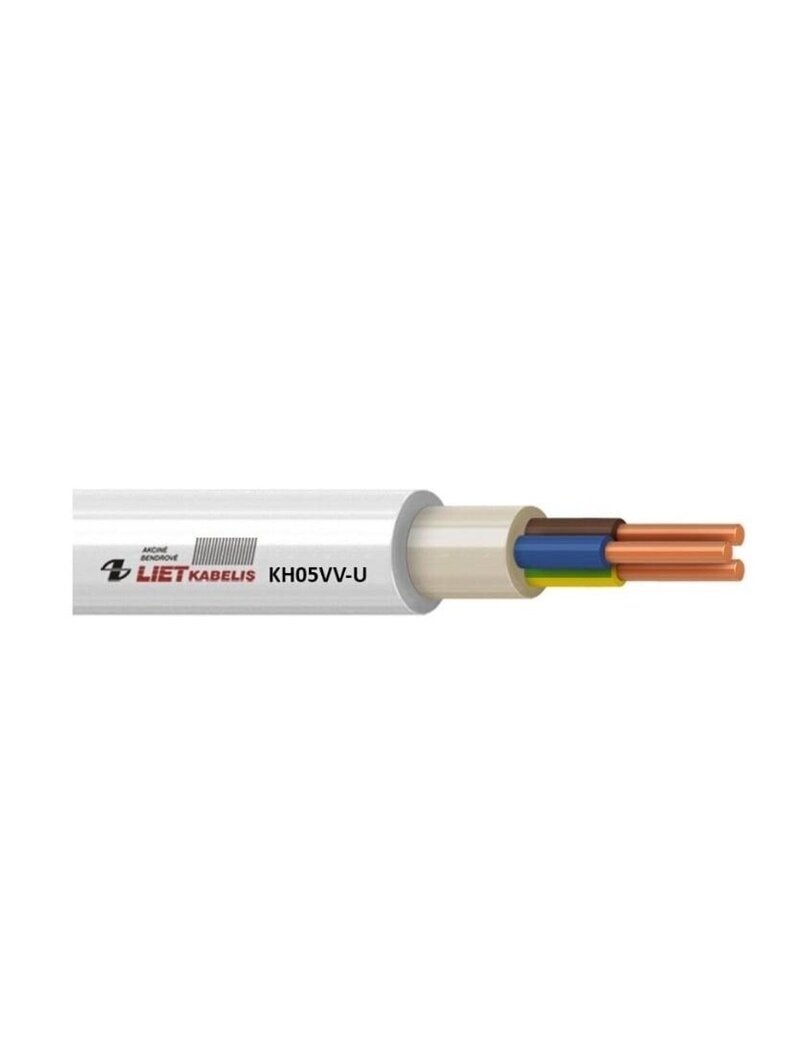 Kabelis KH05VV-U/NYM, 3 x 1,5 mm² Kabelis KH05VV-U/NYM, 3 x 1,5 mm²