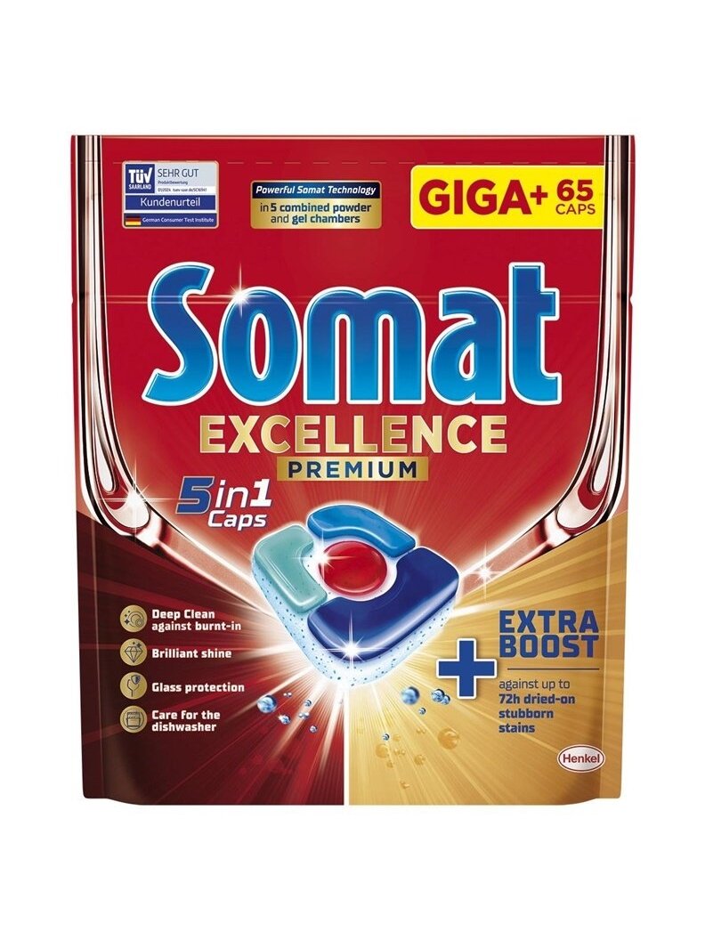 KAPSULĖS INDAPLOVIŲ SOMAT PREMIUM 65VNT