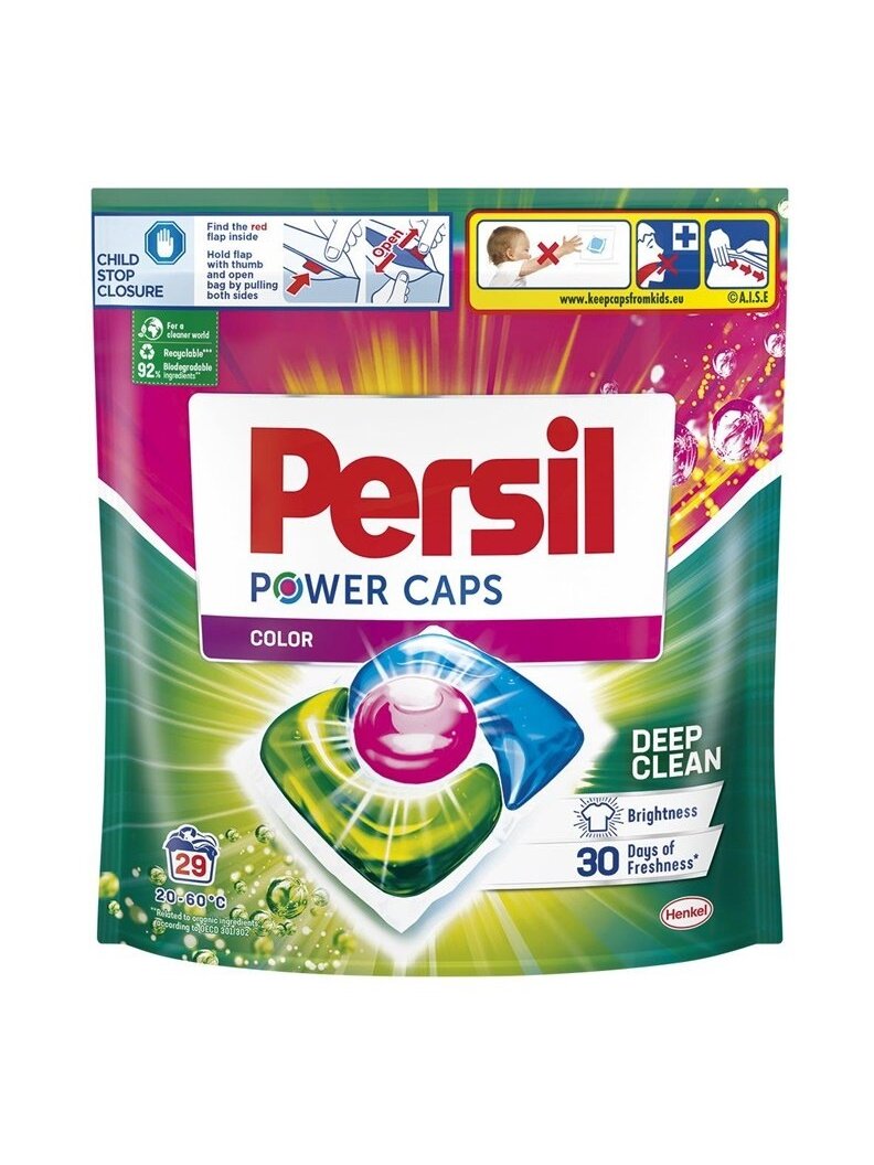 KAPSULĖS SK PERSIL POWER CAP COLOR 29VNT KAPSULĖS SK PERSIL POWER CAP COLOR 29VNT
