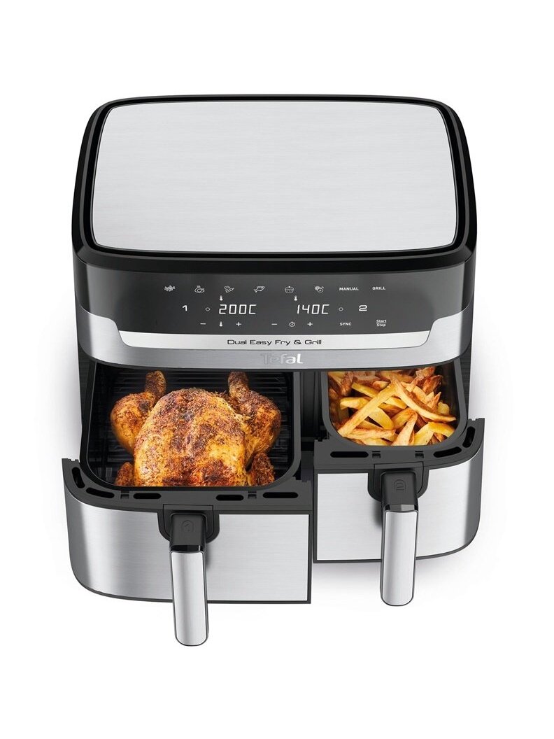 Karšto oro gruzdintuvė Tefal Dual Easy Fry & Grill, 8.3 l 2 Karšto oro gruzdintuvė Tefal Dual Easy Fry & Grill, 8.3 l 2