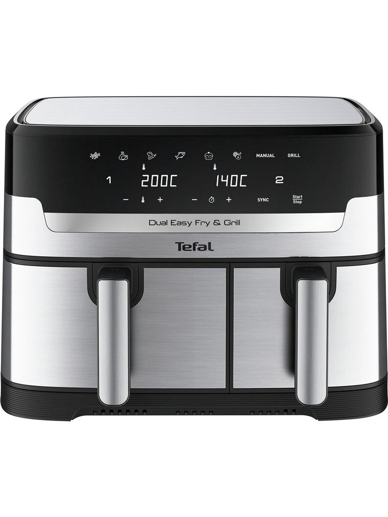 Karšto oro gruzdintuvė Tefal Dual Easy Fry & Grill, 8.3 l 1 Karšto oro gruzdintuvė Tefal Dual Easy Fry & Grill, 8.3 l 1