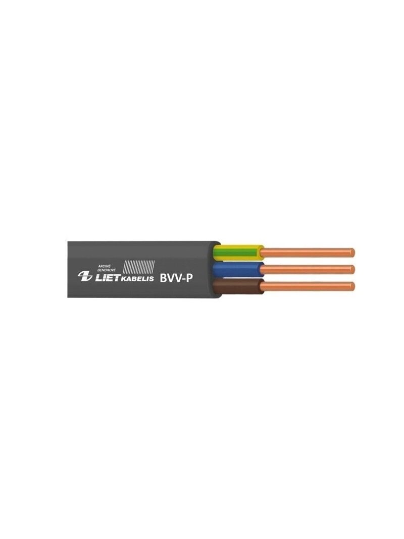 Kabelis BVV-P, 3 x 1,5 mm², 100m Kabelis BVV-P, 3 x 1,5 mm², 100m