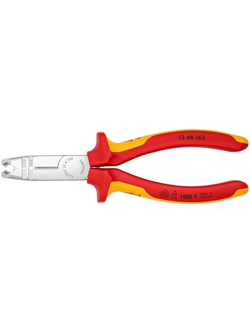 Kabelių nužievinimo replės D8-13mm + 1,5/2,5mm3 VDE, Knipex 1