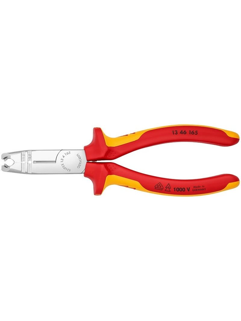 Kabelių nužievinimo replės D8-13mm + 1,5/2,5mm3 VDE, Knipex