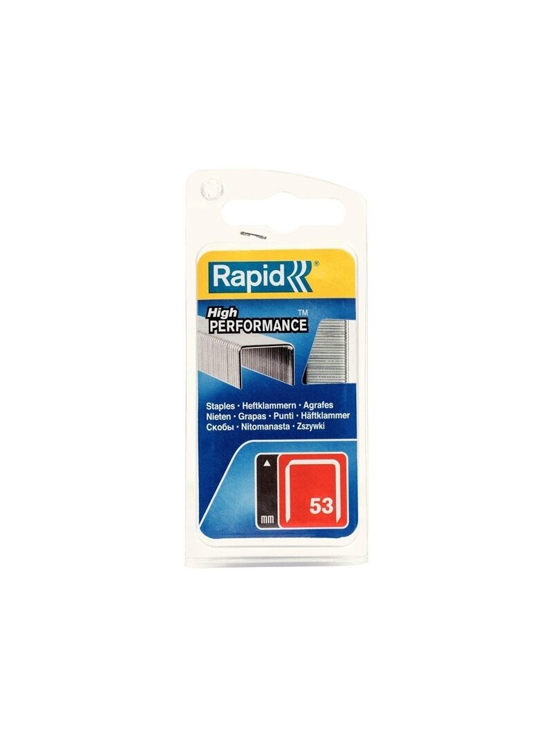 Kabės Rapid 40109503, 11.4x8 mm, tipas 53, 1080 vnt.