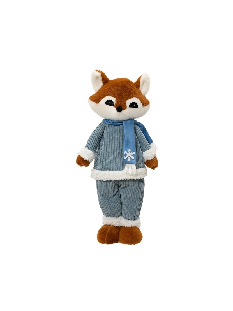 Kalėdinė dekoracija Decoris Fox, 60 cm, oranžinė/žydra