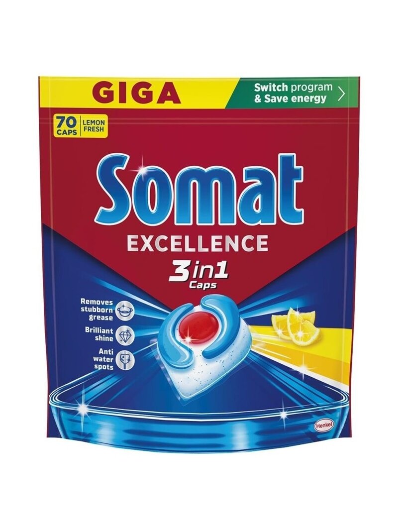 KAPSULĖS INDAPLOVIŲ SOMAT LEMON 70 VNT