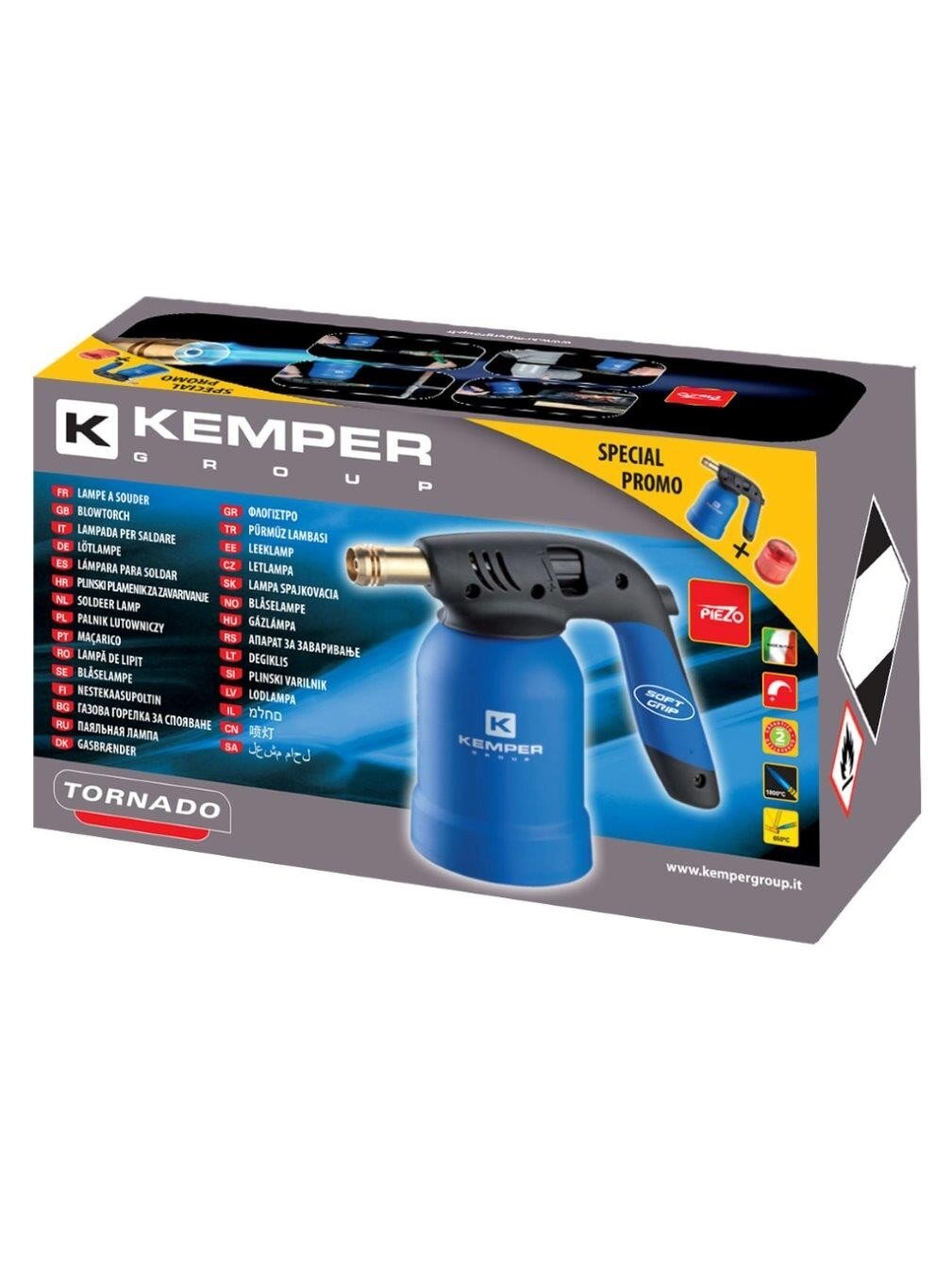 Kemper Degiklis „KEMPER" ir 190 g dujų balionas