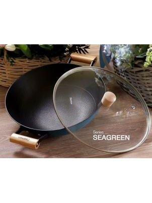 Ketaus keptuvė Ø 32 cm WOK SEAGREEN 1