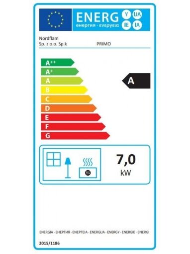 Ketinė krosnelė NORDFLAM PRIMO EKO, 7 KW 2 Ketinė krosnelė NORDFLAM PRIMO EKO, 7 KW 2