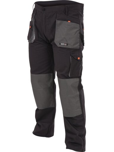 Kelnės darbinės juodos/pilkos Yato | L/XL